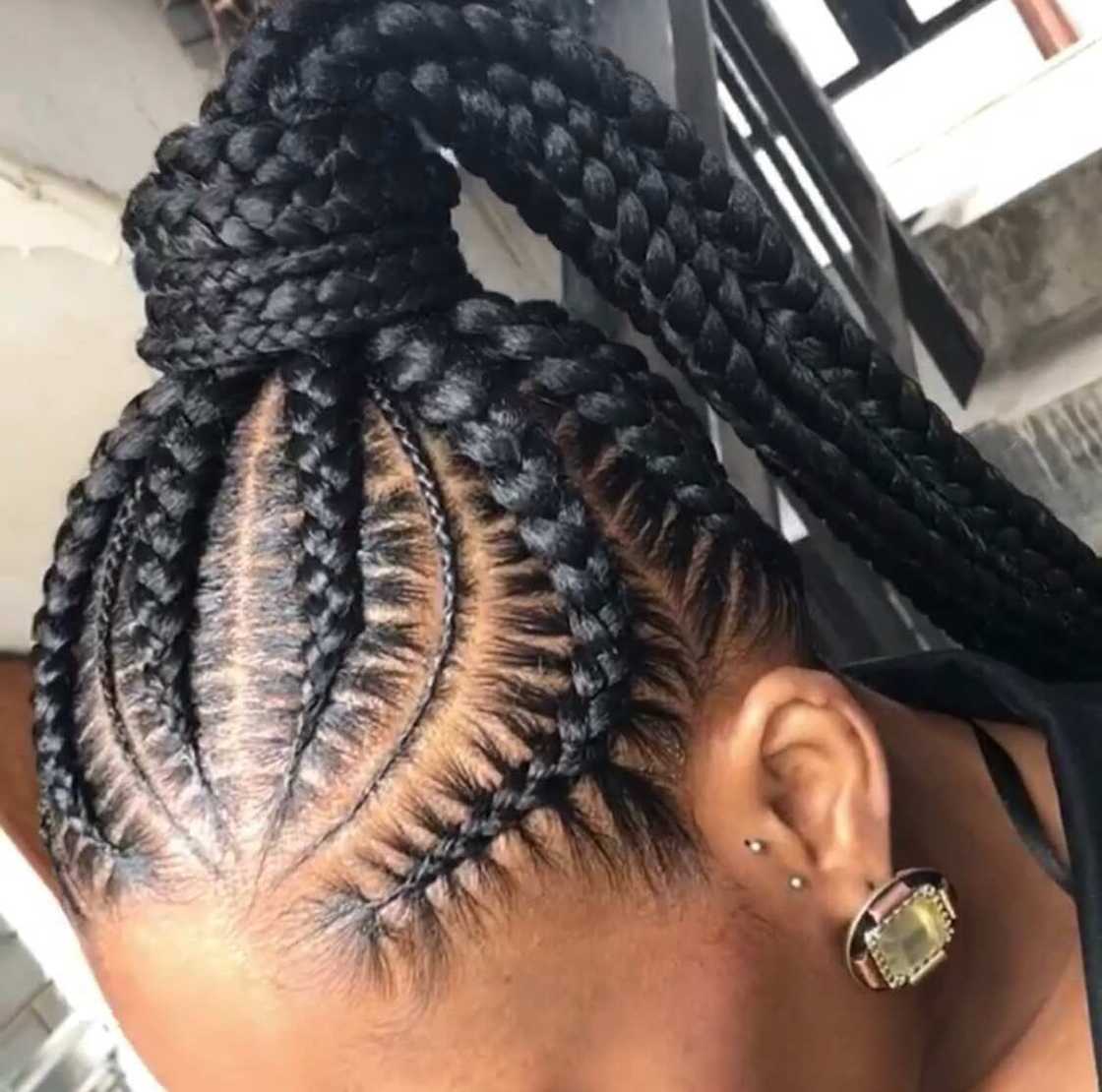 Ghana braids ponytail Ghana braids ponytail