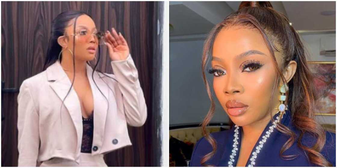 Toke Makinwa replies lady's comment