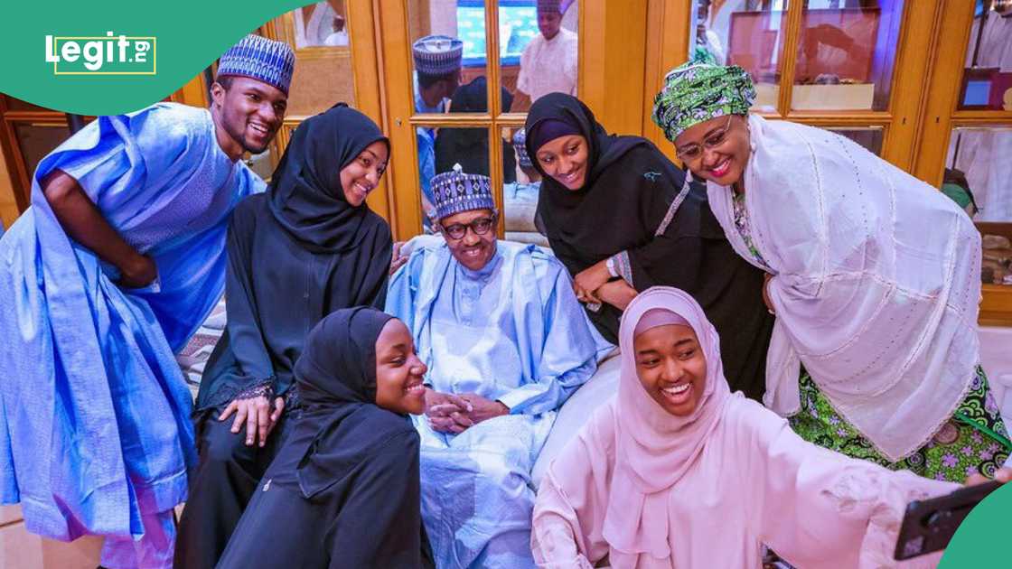 Buhari's youngest child writes as she shares video with her parents Buhari's youngest child writes as she shares video with her parents