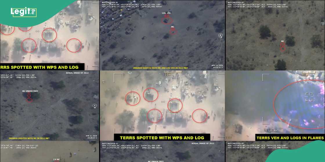 Military surveillance operations helped identify insurgent movements.