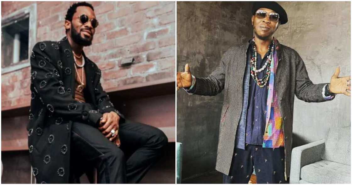 Singers D'banj and Seun Kuti