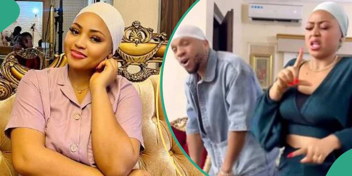 Actors Regina Daniels and Charles Okocha Actors Regina Daniels and Charles Okocha