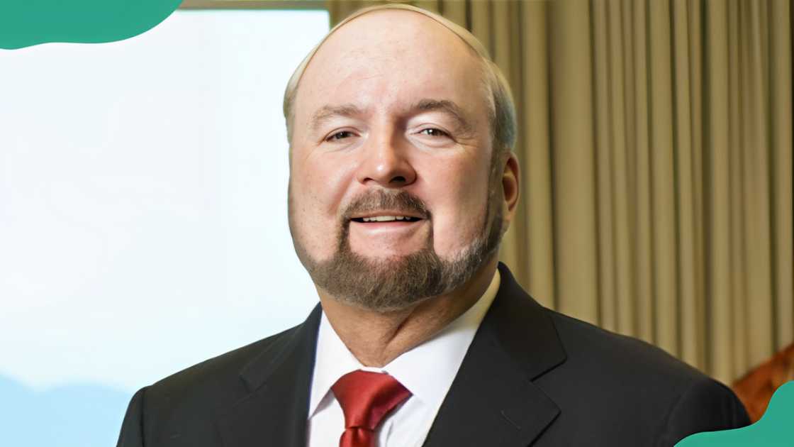 Carlos Pellas Chamorro in a black suit and orange tie. Carlos Pellas Chamorro in a black suit and orange tie.