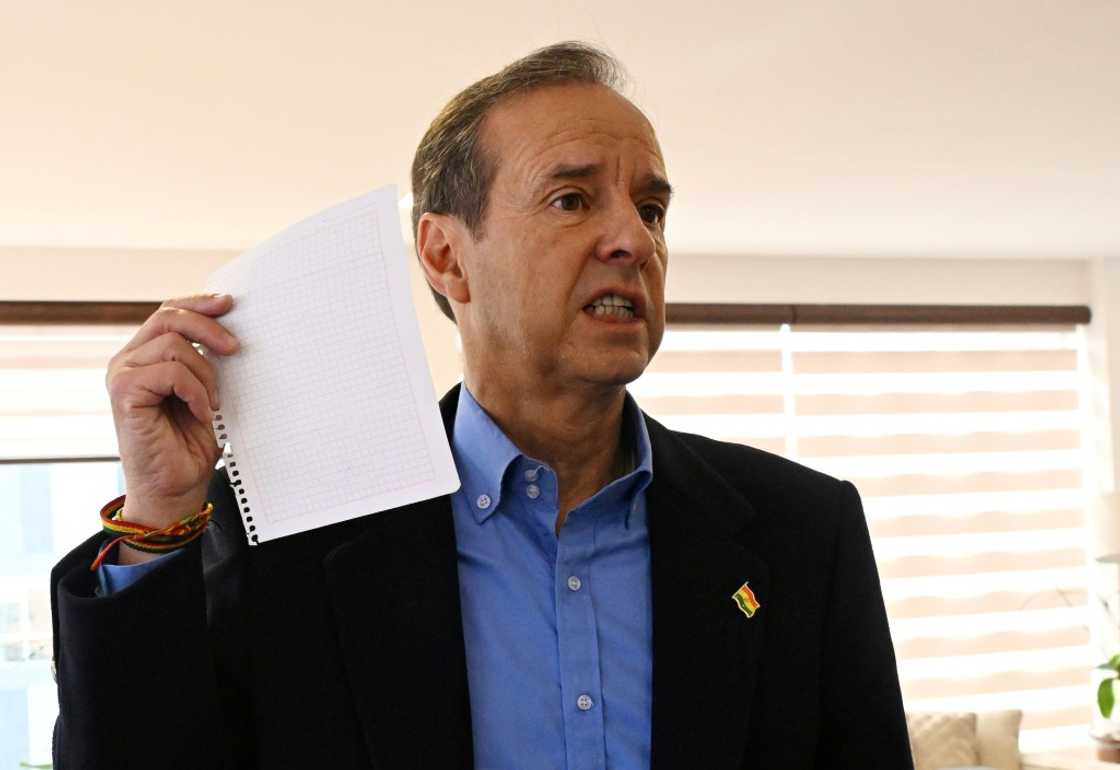 Bolivia's former President (2001-2002) and presidential candidate Jorge 'Tuto' Quiroga is bidding to become the country's first right-wing leader in 20 years Bolivia's former President (2001-2002) and presidential candidate Jorge 'Tuto' Quiroga is bidding to become the country's first right-wing leader in 20 years