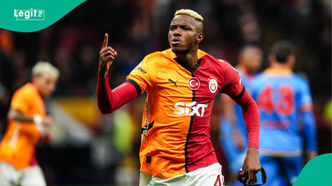 Victor Osimhen, Galatasaray, Goztepe, RAMS Park, Istanbul, Turkiye, Super Lig. Victor Osimhen, Galatasaray, Goztepe, RAMS Park, Istanbul, Turkiye, Super Lig.