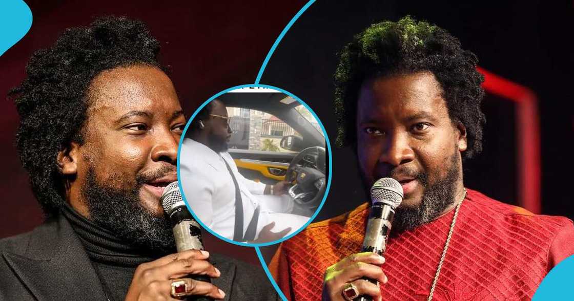 Sonnie Badu Flaunts His Expensive Lamborghini In Ghana, Netizens React (Video)