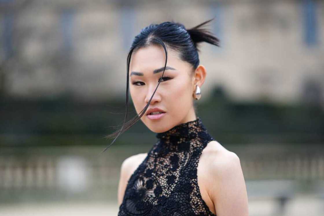Jaime Xie at the Womenswear Fall/Winter 2024/25 as part of Paris Fashion Week in Paris, France
