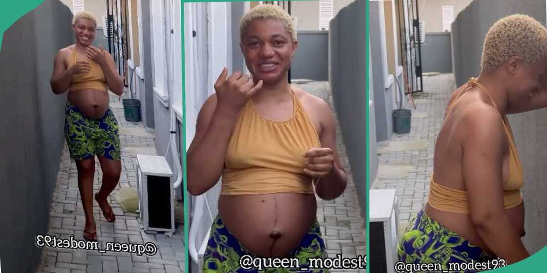 Man embarrassed as he catches pregmant wife begging food from neighbour Man embarrassed as he catches pregmant wife begging food from neighbour