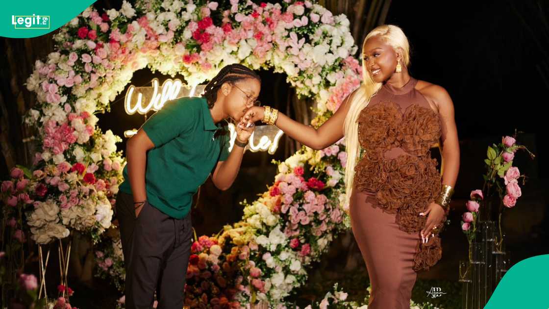 A Nigerian lady calls off her engagement months after her proposal photos went viral. A Nigerian lady calls off her engagement months after her proposal photos went viral.