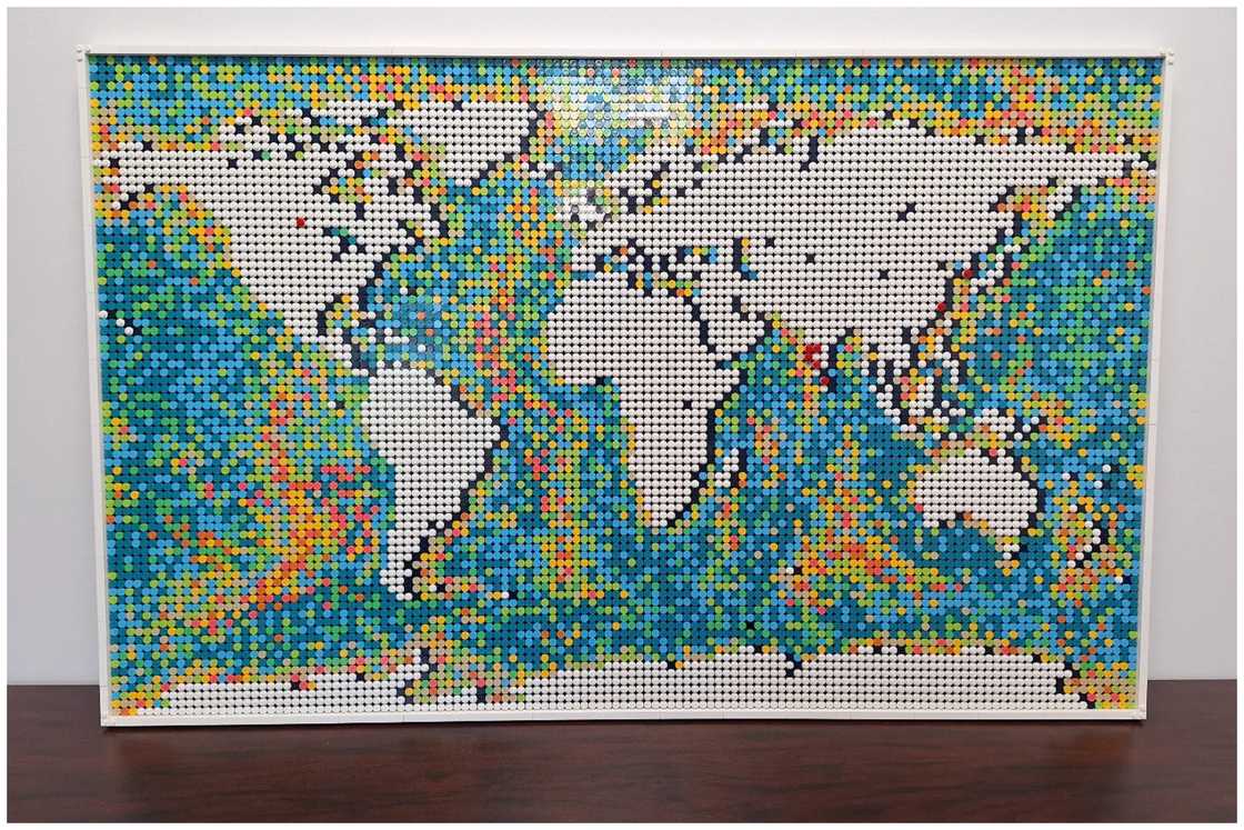 LEGO Art World Map LEGO Art World Map