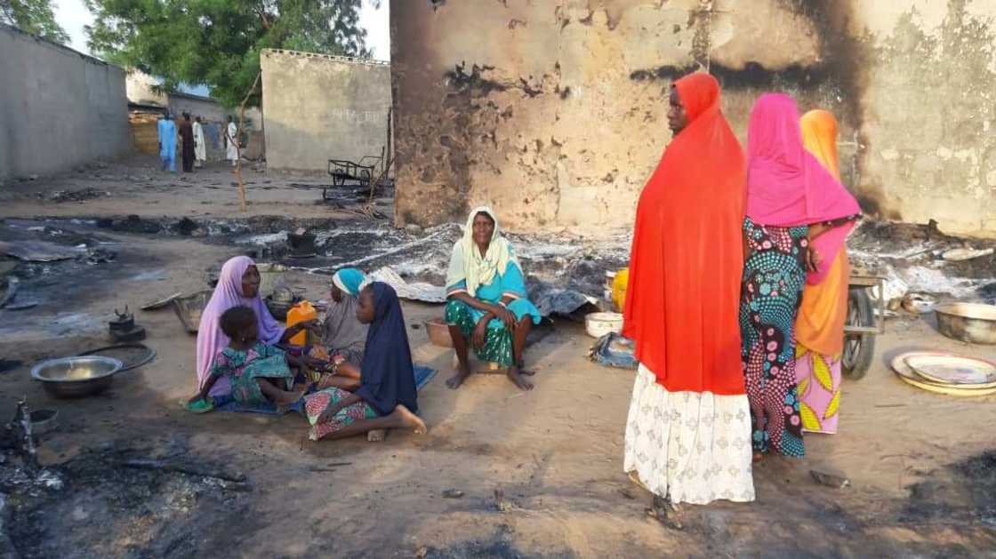 Kisa da kona gidaje: Hotunan barnar da mayakan Boko Haram suka tafka a Molai