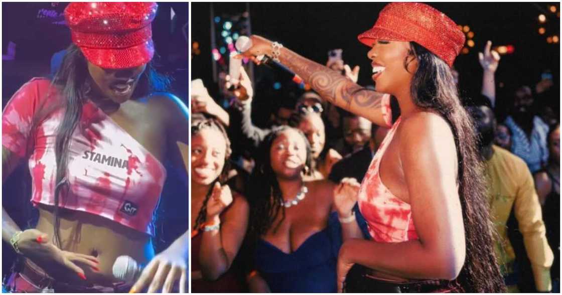 Tiwa Savage performs TikTok dance at Harvard Business School. Tiwa Savage performs TikTok dance at Harvard Business School.