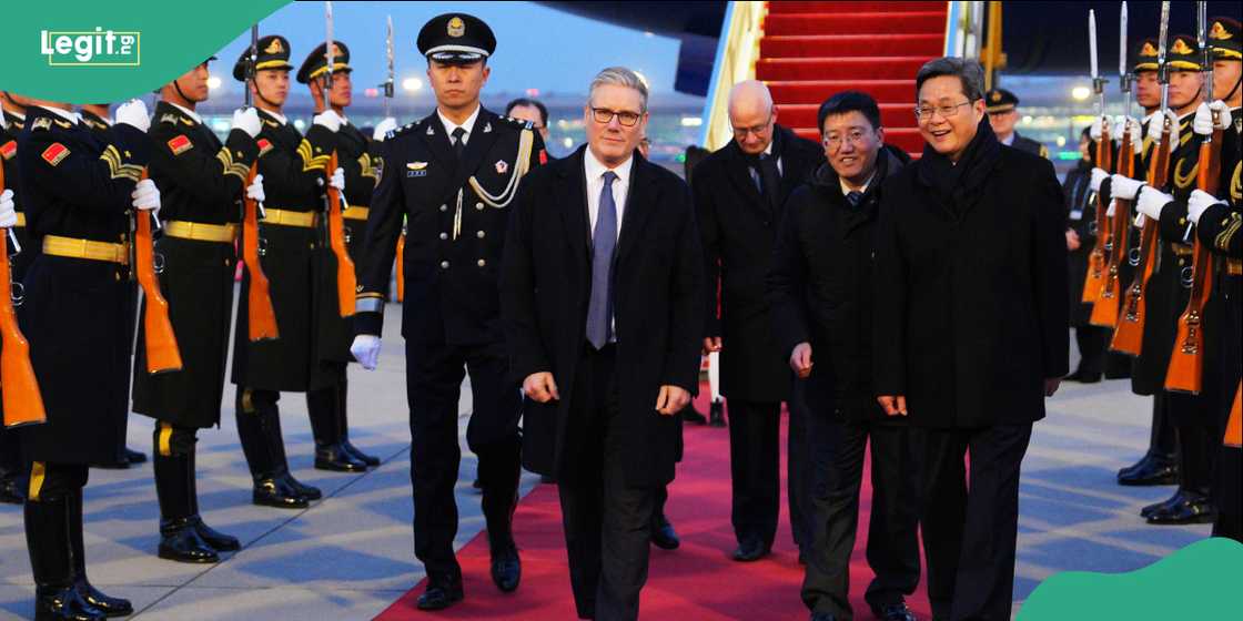Prime Minister Keir Starmer arriving at an airport in Beijing at the start of his official visit to China. Prime Minister Keir Starmer arriving at an airport in Beijing at the start of his official visit to China.