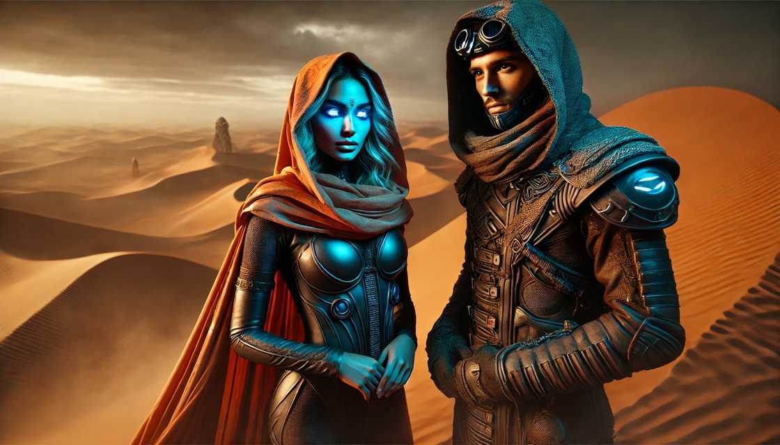 Chani and Paul Atreides from 'Dune: Part 2' costume Chani and Paul Atreides from 'Dune: Part 2' costume