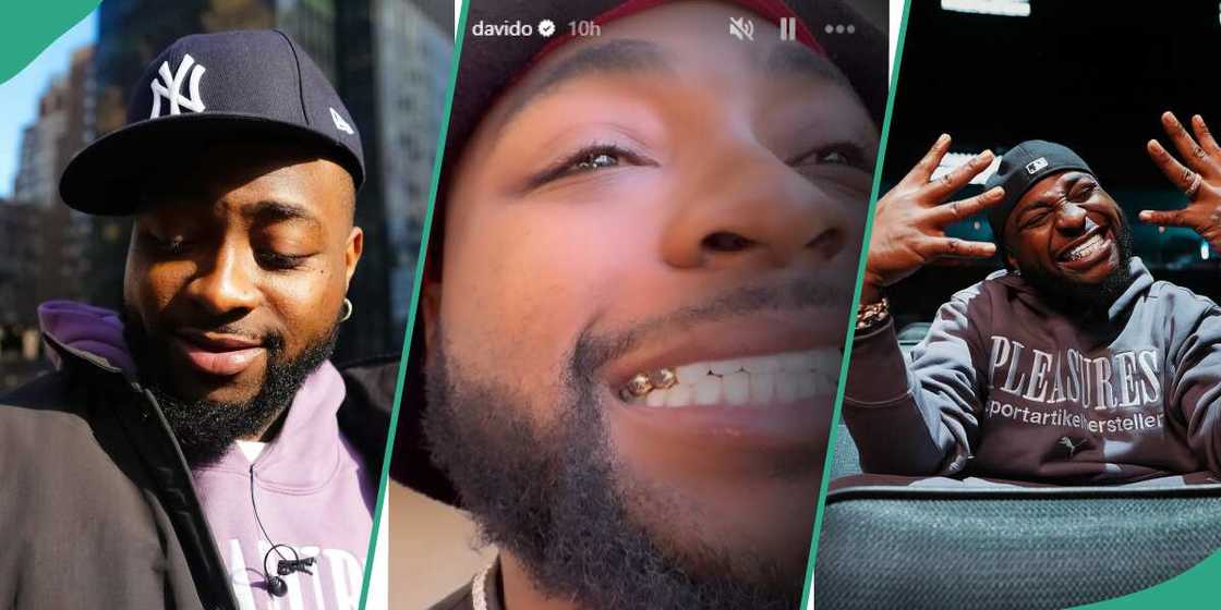 Video of Davido's new Diamond tooth goes viral. Video of Davido's new Diamond tooth goes viral.