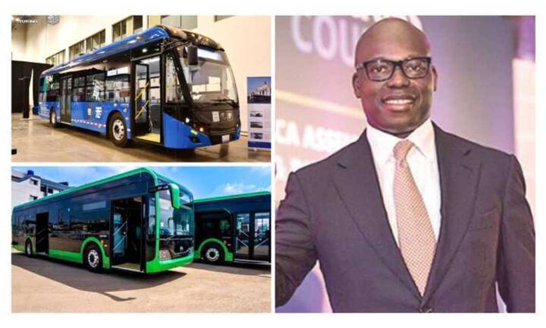 The Chairman of Oando Group, Wale Tinubu as the company moves to deploy electric buses
Credit: Oando