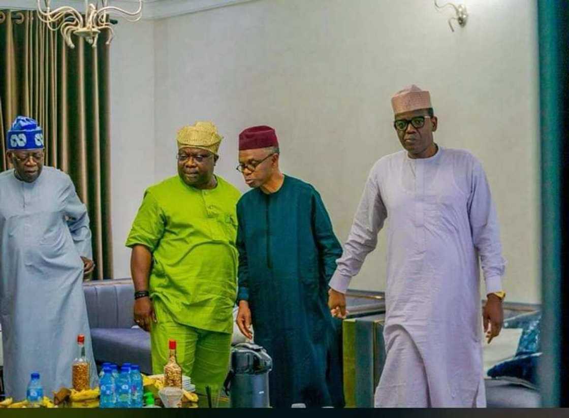 Gwamnonin APC da Tinubu. Gwamnonin APC da Tinubu.