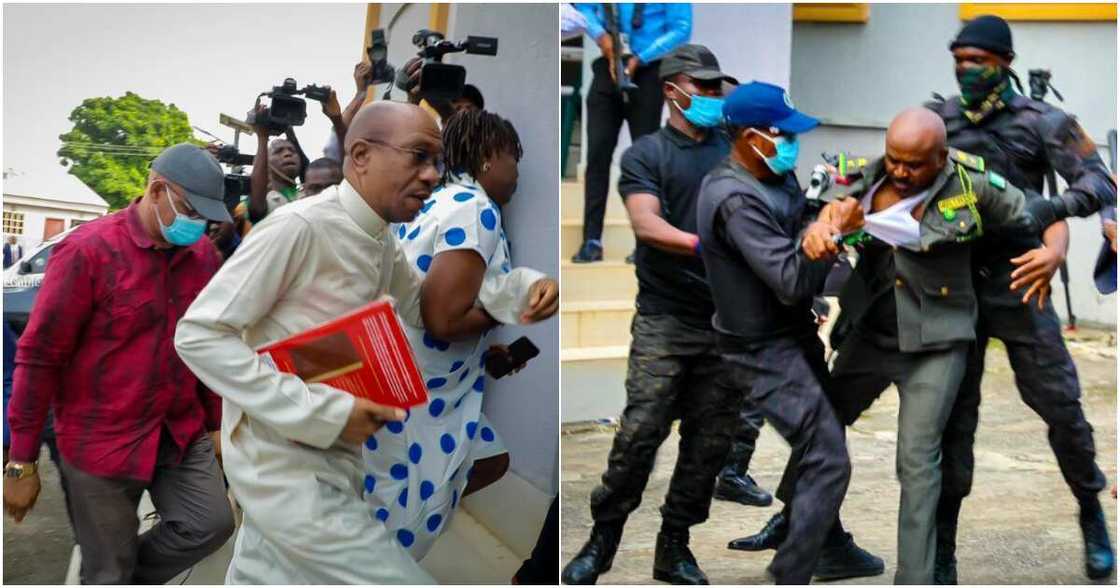 The Department of State Services (DSS), Nigerian Correctional Service (NCoS), Federal High Court, Godwin Emefiele The Department of State Services (DSS), Nigerian Correctional Service (NCoS), Federal High Court, Godwin Emefiele
