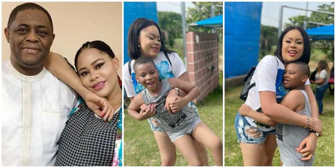 Precious reunite with kids Precious reunite with kids