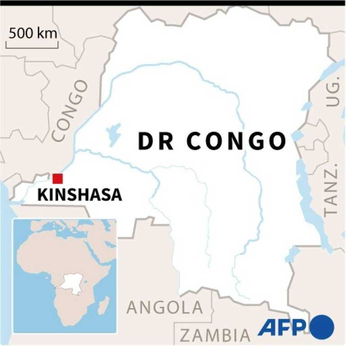 Map of the Democratic Republic of Congo Map of the Democratic Republic of Congo