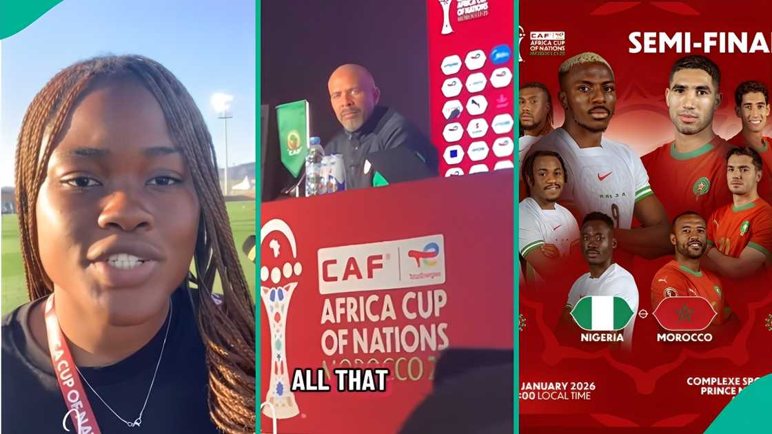 AFCON: Nigerian Female Journalist Addresses Eric Chelle After Semi-final Loss, Gets Him Emotional