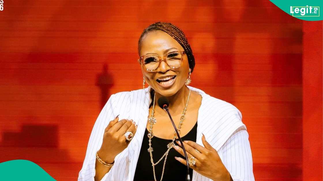 Isbae U laughs and covers his face as Morayo Afolabi delivers playful roast on TV Isbae U laughs and covers his face as Morayo Afolabi delivers playful roast on TV