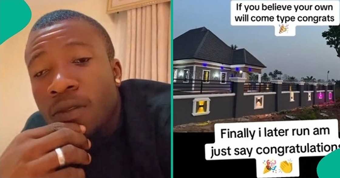 Man finally completes his magnificent bungalow, shows it off. Man finally completes his magnificent bungalow, shows it off.