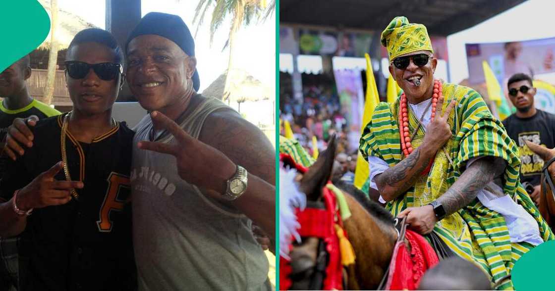Leaked photos of Wizkid and Farooq Oreagba trends online. Leaked photos of Wizkid and Farooq Oreagba trends online.