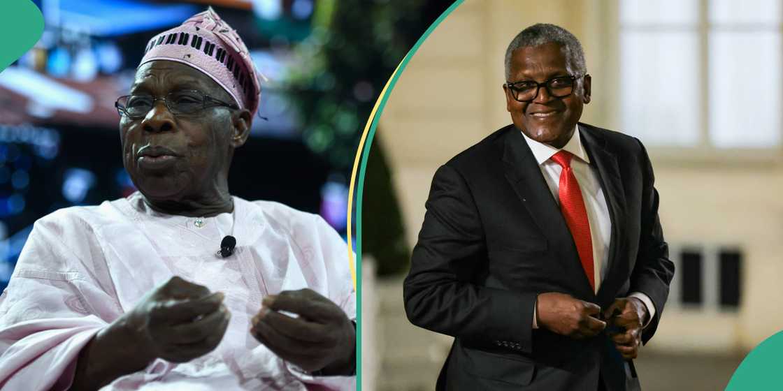Obasanjo talks about the past with Dangote Obasanjo talks about the past with Dangote
