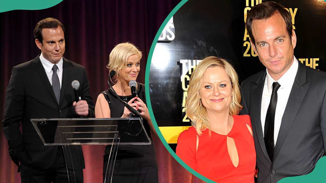 Will Arnett and Amy Poehler speaking during the Worldwide Orphans Foundation's Seventh Annual Benefit Gala (L).
Amy Poehler and Will Arnett during The Comedy Awards 2012 (R). Will Arnett and Amy Poehler speaking during the Worldwide Orphans Foundation's Seventh Annual Benefit Gala (L).
Amy Poehler and Will Arnett during The Comedy Awards 2012 (R).