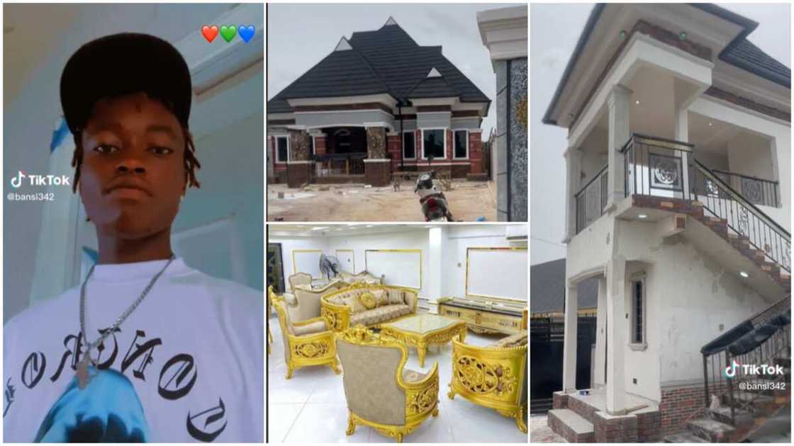 Building houses in Nigeria/man loved his house. Building houses in Nigeria/man loved his house.