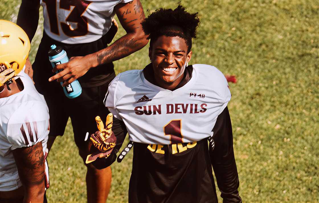 Jordan Clark gestures during a match for the Arizona State Sun Devils. Jordan Clark gestures during a match for the Arizona State Sun Devils.
