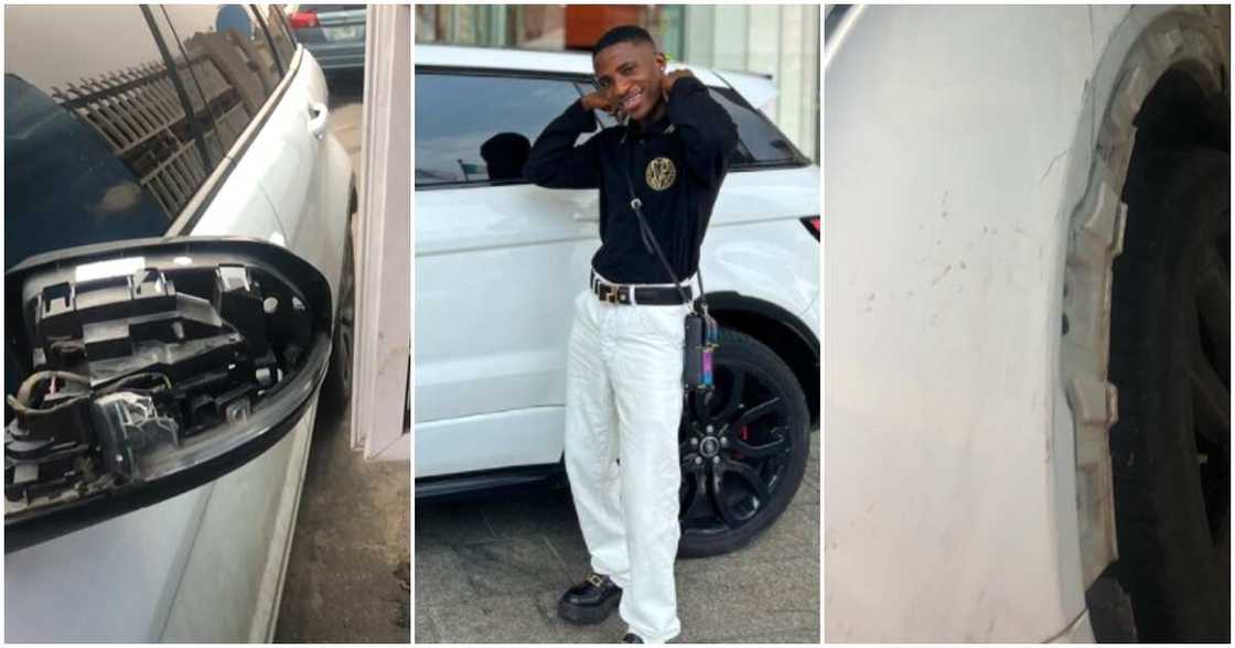 Alesh Sanni recovers stolen car Alesh Sanni recovers stolen car