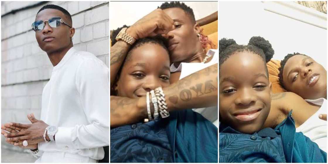 Wizkid and first son Tife stir the internet with cute father-son photos Wizkid and first son Tife stir the internet with cute father-son photos