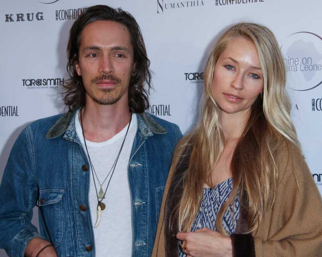 Singer Brandon Boyd and Actress Baelyn Neff in Venice, California