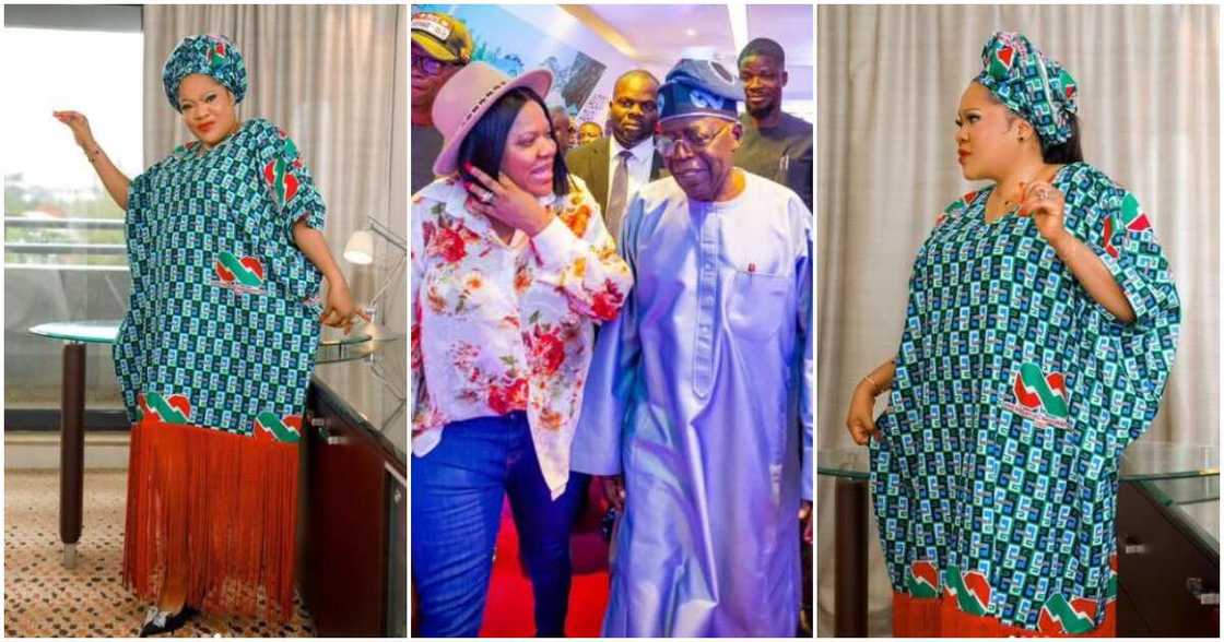 Photos of Toyin Abraham and Pres.Tinubu