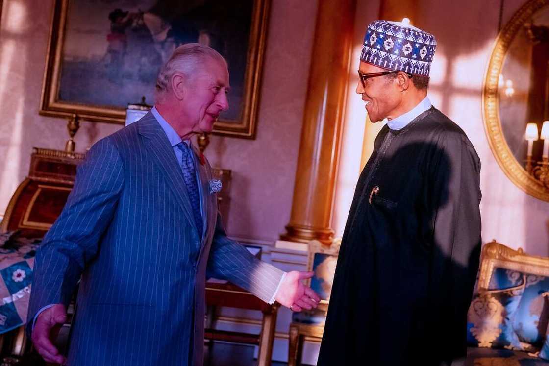 President Buhari/His Royal Majesty King Charles III/ Buckingham Palace, UK President Buhari/His Royal Majesty King Charles III/ Buckingham Palace, UK