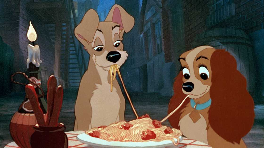 An illustration of Lady and Tramp An illustration of Lady and Tramp