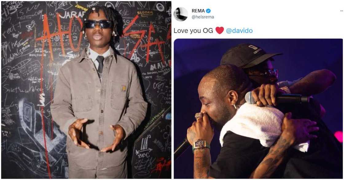 Fans blast Rema over birthday message to Davido. Fans blast Rema over birthday message to Davido.