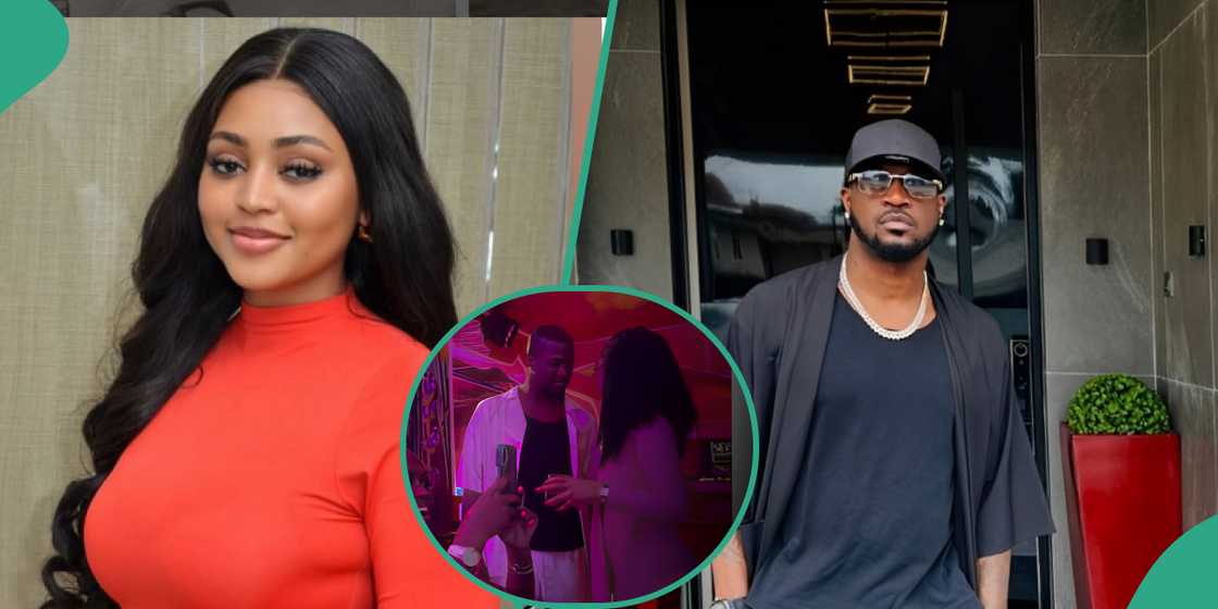 Regina Daniels and Peter Okoye spotted partying hard in Lagos with her family