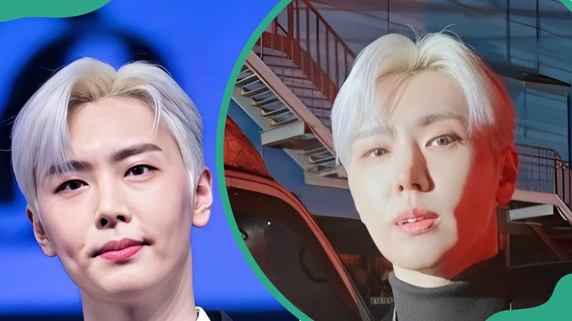 SF9 members Jaeyoon at IMBC (L). The singer standing in a parking lot SF9 members Jaeyoon at IMBC (L). The singer standing in a parking lot