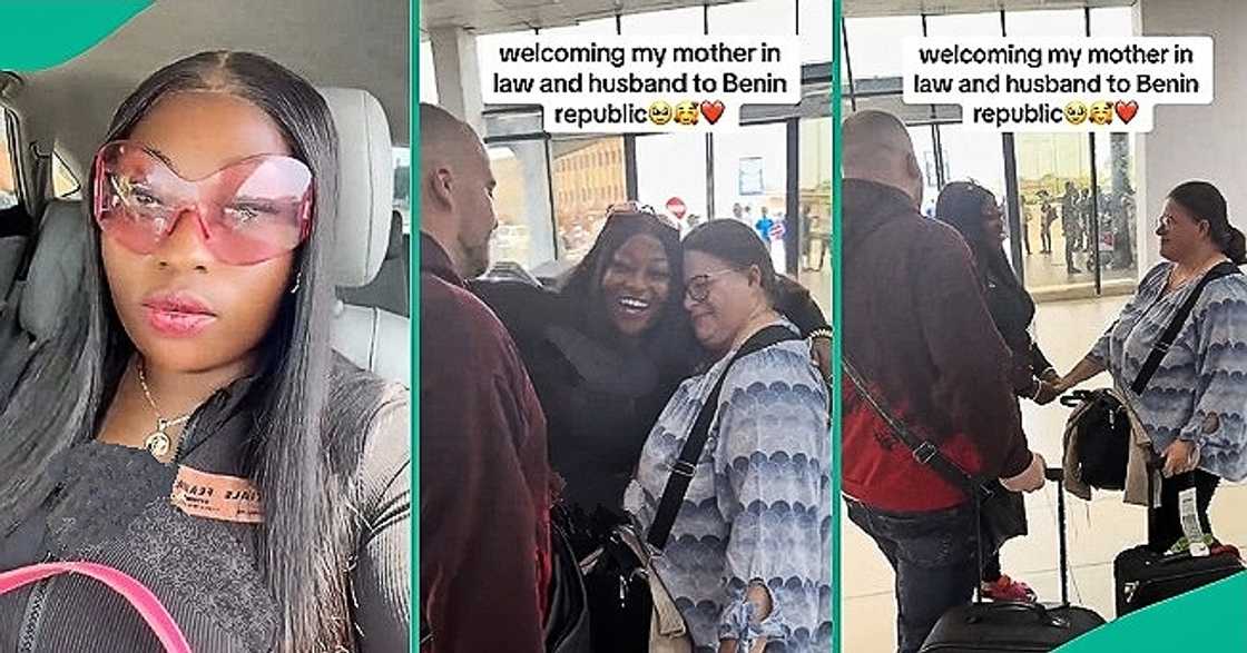 Lady's mode   of welcoming oyinbo hubby  to Benin Republic trends