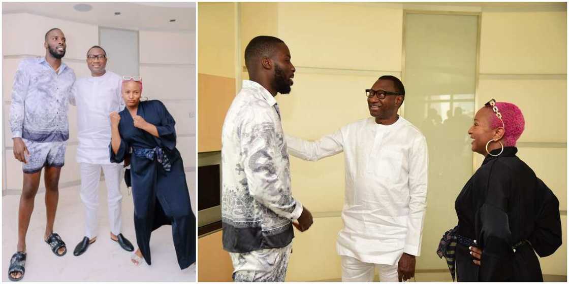 DJ Cuppy, Lawrence Okolie, dad, Femi Otedola, boxer, billionaire