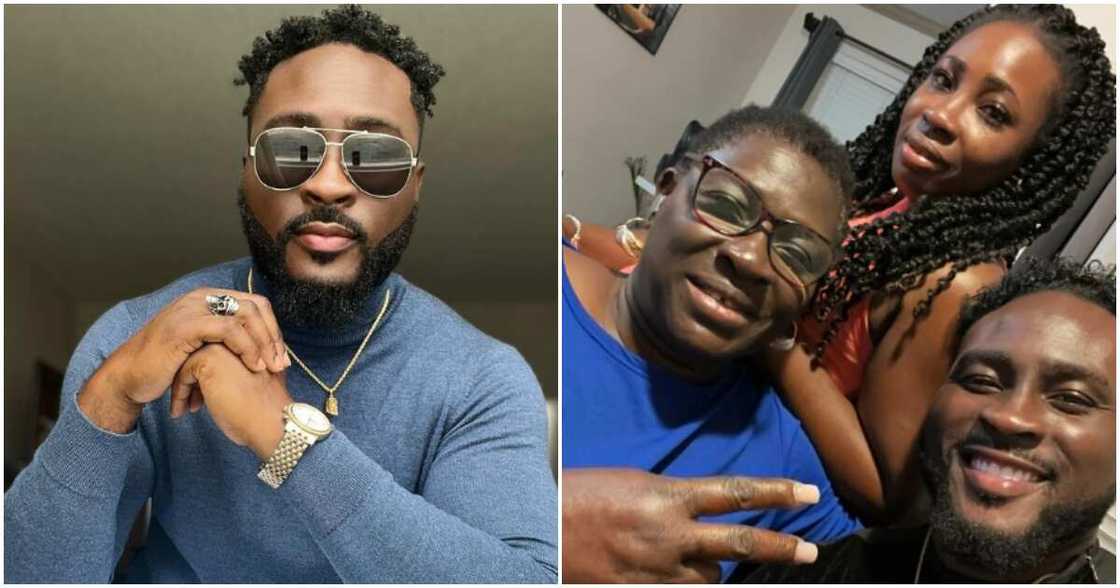 Big Brother Naija star Pere with his family Big Brother Naija star Pere with his family