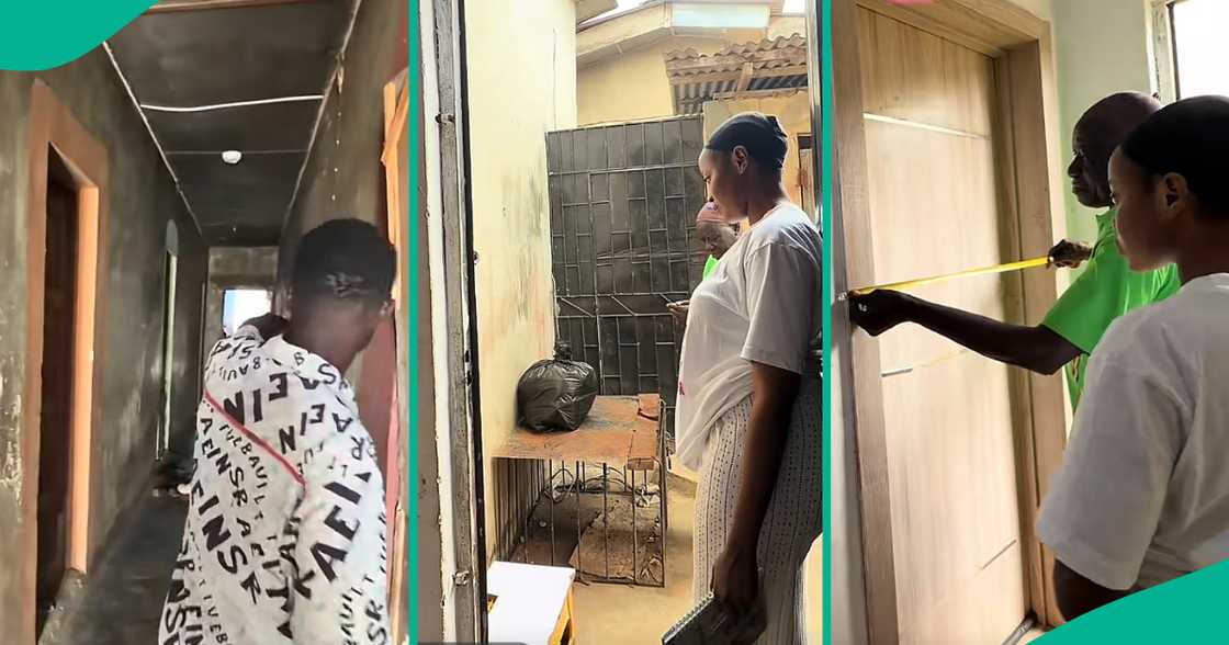 Lady posts transformation of her 'face me I face you' house.