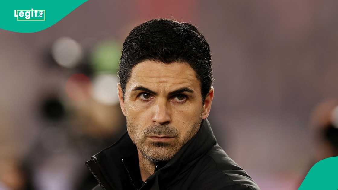 Mikel Arteta, Arsenal, Sporting Lisbon, UEFA, Champions League, Football. Mikel Arteta, Arsenal, Sporting Lisbon, UEFA, Champions League, Football.