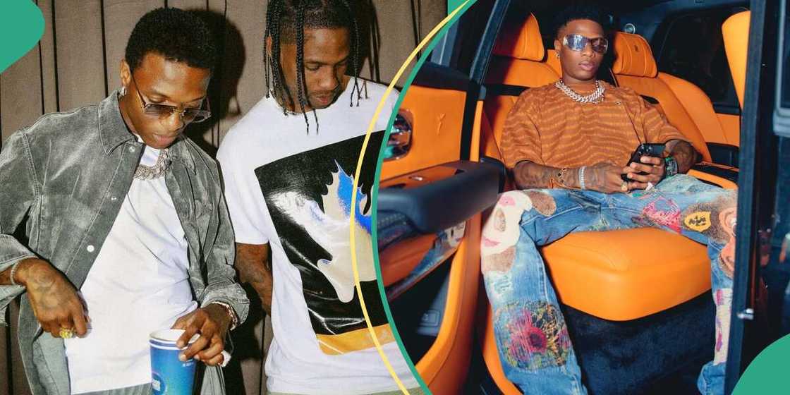 Wizkid and Travis Scott's song leaks. Wizkid and Travis Scott's song leaks.