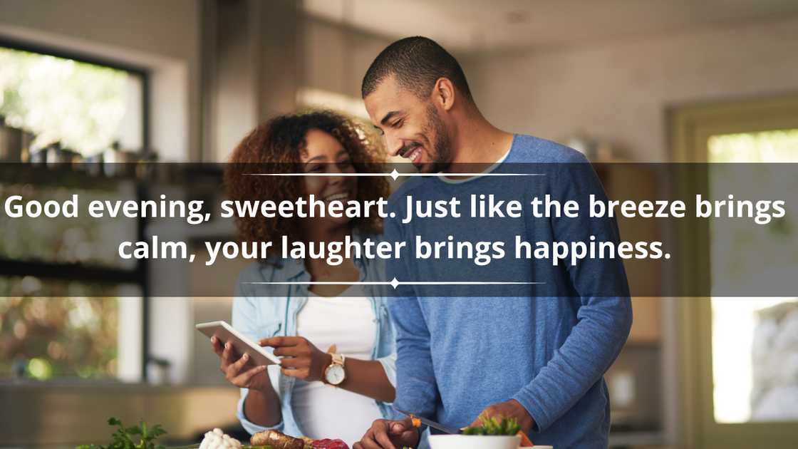 A happy young couple uses a digital tablet while preparing a healthy meal together at home. A happy young couple uses a digital tablet while preparing a healthy meal together at home.
