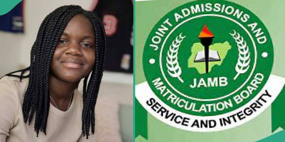 A Nigerian lady shared her JAMB results. A Nigerian lady shared her JAMB results.
