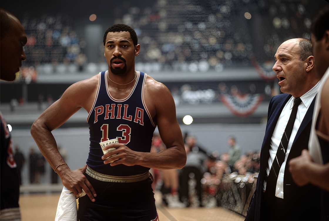 Wilt Chamberlain at Chicago Stadium. Wilt Chamberlain at Chicago Stadium.